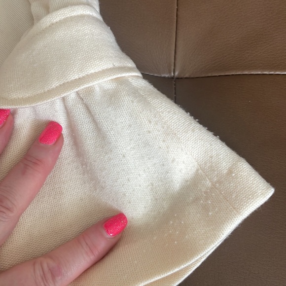 IISLI gorgeous cream colored woven wool knit fitted jacket - Picture 9 of 9